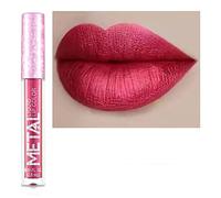 Lápiz labial líquido metálico Color de labios Copa antiadherente Maquillaje de color de esmalte de labios mate, Maquillaje de belleza de perlas