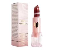 Lápiz labial marco de mármol - 7G Fórmula hidratante | Tinte de bálsamo de ligero hidratante de brillo mate mate | Color para maquillaje diario y ocasiones especiales