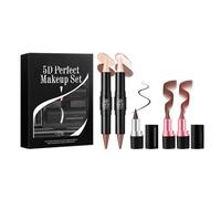 Lápiz labial mate 2 en 1 de doble extremo para contorno e iluminador, altamente pigmentado, juego de maquillaje de larga duración para contorno y resaltado