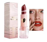 Lápiz labial mate de terciopelo, lápiz labial transparente de mármol | Maquillaje de labios aterciopelado en crema de labios mate - Hidratante labial, brillo labial aterciopelado para el hogar, dormit