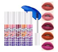 Lápiz labial pelable - Stain Lip Stick Peel Off Peel Off Lip Stains para mujeres, 5 x pintalabios de maquillaje | Pintalabios de aplicación, exfoliante de labios de larga duración, resistente al