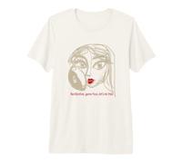 Lápiz Labial Rojo de fútbol para Mujer, Cara de Juego, Vamos a Hacerlo Camiseta Premium
