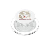 Lápiz Labial Rojo de fútbol para Mujer, Cara de Juego, Vamos a Hacerlo PopSockets PopGrip para MagSafe