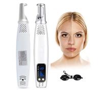Lápiz Láser De Picosegundos Para Eliminar Lunares, Tatuajes, Pecas, Manchas Oscuras, Pigmentación De La Piel, Cicatrices, 9 Niveles De Frecuencia + 4 Niveles De Intensidad, Con Gafas,Blue
