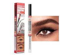 Lápiz líquido para cejas Four Claw: pegamento para dar forma a las cejas 2 en 1, diseño de doble cabezal transparente natural | Relleno y moldeador de cejas eficiente, crea fácilmente cejas hermosa