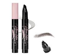 Lápiz para cejas Microblading, lápizs líquido resistente al agua para cejas, lápiz angular cuadrado con múltiples puntas para teñir cejas, relleno de la línea de las cejas,Negro