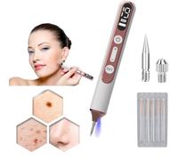 Lápiz Para Eliminar Verrugas Cutáneas, Lápiz Para Eliminar Lunares Con Plasma, 19 Niveles De Intensidad Y Luz Led, Con Aguja Reemplazable,Para Rostro,Cuerpo,Verrugas,Pecas,Nevos,Manchas De La Edad