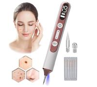 Lápiz Para Eliminar Verrugas Cutáneas, Lápiz Para Eliminar Lunares Con Plasma, 19 Niveles De Intensidad Y Luz Led, Con Aguja Reemplazable,Para Rostro,Cuerpo,Verrugas,Pecas,Nevos,Manchas De La Edad