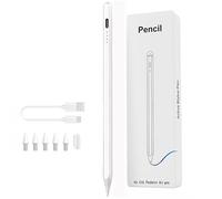 Lápiz para iPad 2018-2024, Con Carga Rápida, Magnético, Rechazo de Palma e Inclinación, Compatible Con Pro 11"/12.9", 10/9/8/7/6, Air 5/4/3, Mini 5/6