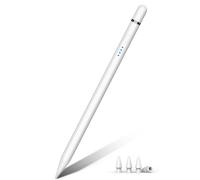 Lápiz para iPad 2018-2024, con Carga Rápida, Rechazo de Palma, Sensibilidad de Inclinación. Pen para iPad 6-10ª, iPad Air 3-5ª/11/13, iPad Mini 5/6ª, iPad Pro 11"/12.9"(3-6ª)/13" (Blanco)