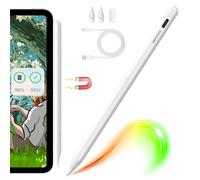 Lápiz para iPad A16/10/9/8/7th/Air 13''/11''/Pro 13''/12.9''/11''/Air 5/4/3rd/Mini 6/5th Generation, Lápiz Táctil con Carga Inalámbrica Magnética para iPad 2018-2025 (Blanco)