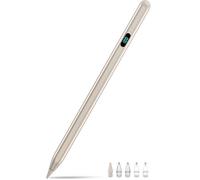 Lápiz para iPad con imán y 5 puntas adicionales, carga más rápida USB-C, lápiz capacitivo compatible con iPad 6-11th/A16, Air M3/M2/3-5th, Pro M4/11/12.9/13 pulgadas, Mini 5th-7th/A17Pro (Starlight)