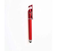 Lápiz para lápiz capacitivo para XIAOMI Redmi 9C Smartphone 3 en 1 Bola Tableta Escritura Universal (Rojo)