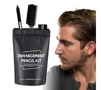 Lápiz para línea del cabello, tiza reutilizable para peluquería, lápiz para moldear el cabello, herramienta para peinar la barba, bigote, kit potenciador, suministros de manchas de precisión, cuidado