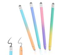 Lápiz para Tablet 2 en 1, 4PCS Bolígrafos capacitivos universales, Lápiz táctil Universal Alta Precisión y Sensibilidad, lápiz Capacitivo 2 en 1, Stylus Pen para Teléfonos Tabletas
