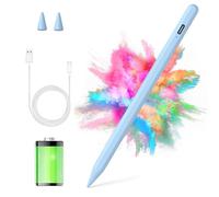 Lápiz para Tablet Android, Lápiz Capacitivo Compatible con iPhone, Samsung, Huawei, Lenovo, XiaoMi, Vivo, Precisión Mejorada, Carga Rápida y Espera Ultra (Azul Cielo)