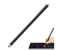 Lápiz para tableta, lápiz capacitivo para pantalla táctil | Lápiz de entrada de teléfono de alta precisión y sensible con punta de malla de fibra plateada | Lápices de entrada para ordenador elegante