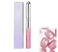 Lápiz para uñas 7 en 1 y efecto ojo de gato. ¡Novedad de 2026! Base/Construcción/Color/Top Coat todo en uno con cuentas magnéticas. Lápiz para fortalecer las uñas, precisión giratoria (02#)