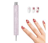 Lápiz Punteador de Uñas Lápiz de Manicura Punta Fina para Flor de 5 Pétalos