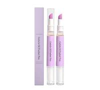 Lápiz quitacutículas 2 en 1 con vitamina E nutritiva y aceite de lavanda. Herramienta para el cuidado de uñas secas y dañadas, padrastros, hidratante y abrillantador (2pcs)