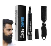 Lápiz Rellenador Para Barba | Kit Natural De Relleno Para Barba | Duradera Para Bigote, Cejas Y Perilla Con Cepillo Y Lápiz De Uso Diario