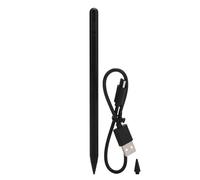 Lápiz Stylus Activo para tabletas con detección de Palma, sensibilidad a la inclinación y sujeción magnética, Compatible con tabletas iOS; Punta de precisión de 1,5 mm; batería de (Negra)