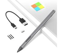 Lápiz Surface para Surface Pro 12/11/9/10/8/X/7/6/5/4/3, Surface Stylus con Punta de precisión, sensibilidad a la inclinación, Surface Pen para Surface Go 3/Go 2/Book/Laptop 5 (Gris)