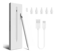 Lápiz Táctil Pen para iPad(2018-2024),con Inclinación&Rechazo de Palma&Adsorción Magnética Stylus Pencil,Compatible iPad 6/7/8/9/10, iPad Pro 11/12.9/13" M4, Air 3-6/M2 11"&13",Mini 5/6