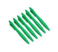 Lápiz táctil universal para 3DS 2DS NDS DSi Extra Stylus para Wii U Gamepad, consola 3DS/2DS XL LL NDSi DS Lite, lápiz táctil resistente de plástico colorido + clip (6 x verde)