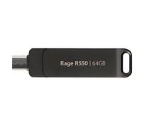 Lápiz USB Patriot Rage R550 64 GB USB-A y USB-C 3.2 Gen 1 100 MB/s