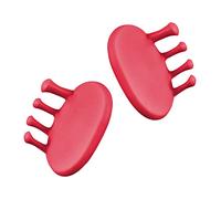 LAPONO Separador Dedos Pie Toe Separators Corrector Dedo Pies Almohadillas Metatarsianas Ejercitador Piernas Entrenador Arco de Punta para Juanetes Yoga Deportivas Slim Calf Muslo Cadera（rojo）
