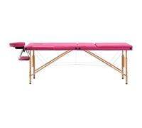 LAPOOH Camilla de Masaje Plegable 3 Zonas Madera Rosa, Apoyabrazos Tattoo, Camilla Tattoo, Camilla Estetica, Camilla De Espalda, Cama De Masaje, Mesa De Masaje - SPU:110188