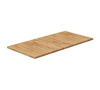 LAPOOH Encimera de baño marrón Claro Madera Maciza tratada 80x40x1,5cm, Encimera Cocina, Tablero para Mesa, Encimera Lavabo, Muebles De Baño - 343010