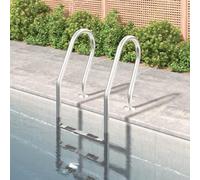 LAPOOH Escalera para Piscina Acero Inoxidable 304 54x38x158 cm, Escaleras para Piscinas, Peldaños Escalera Piscina, Elevador De Escalera 93455