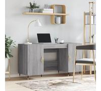 LAPOOH Escritorio Madera de ingeniería Gris Sonoma 140x50x75 cm, Mesa Escritorio, Secretaria Escritorio, Mesa De Estudio, Escritorios es, Escritorio Oficina829530