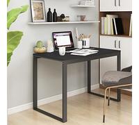 LAPOOH Escritorio, Mesa Escritorio, Escritorio Orden, Escritorio Gaming, Office Desk, Mesa Escritorio Ordenador, de Ordenador aglomerado Negro 110x60x73 cm