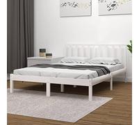LAPOOH Estructura Cama Peque Somier Cama, Base Cama, Marco De Cama, Base Somier, Blanca 120x190 cm