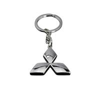 LAPOOH Llavero de Coche para Mitsubishi ASX Outlander Pajero,Reemplazo de Llavero de Coche de Moda de Gama Alta con Logotipo de Coche para Hombres y Mujeres Accesorios de Coche Regalo Familiar