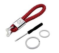 LAPOOH Llavero de Coche para Suzuki Jimny Grand Vitara,Reemplazo de Llavero de Coche de Moda de Gama Alta con Logotipo de Coche para Hombres y Mujeres Accesorios de Coche Regalo Familiar,Red