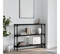 LAPOOH Mesa Consola Madera de ingeniería Negra 100x22,5x75 cm, Mesa Entrada, Mesa Recibidor Estrecha, Mesa De Centro Salon, Mesa Auxiliar, Mueble Entrada - 834025