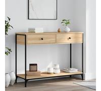 LAPOOH Mesa Consola Madera de ingeniería Roble Sonoma 100x34,5x75 cm, Mesa Entrada, Mesa Recibidor Estrecha, Mesa De Centro Salon, Mesa Auxiliar, Mueble Entrada - 834171