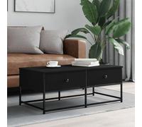 LAPOOH Mesa de Centro Madera de ingeniería Negro 100x51x40 cm, Mesa Baja Salon, Mesa Centro Salon, Mesa Auxiliar, Mesa Cafe, Mesita Salon, Muebles De Salon Modernos - 833970