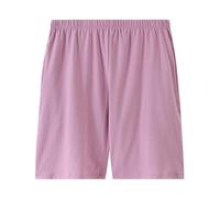 LApooh Pantalones Cortos De Pijama De Algodón para Mujer, Pantalones Cortos para Dormir Suaves, Pantalones Cortos hasta La Rodilla con Bolsillos, Pantalones Cortos De Salón con Estilo, Pantalones