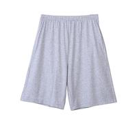 LApooh Pantalones Cortos De Pijama De Algodón para Mujer, Pantalones Cortos para Dormir Suaves, Pantalones Cortos hasta La Rodilla con Bolsillos, Pantalones Cortos Elegantes para Estar En Casa, Pan