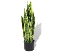 LAPOOH Planta sansevieria Artificial con macetero 65 cm Verde, Planta Artificial, Home Decoracion - 244428