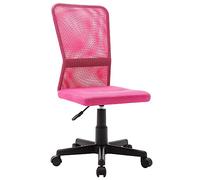LAPOOH Silla de Oficina, Silla Ergonómica, Office Chair, Silla Ordenador, Silla Despacho, de Tela de Malla Rosa 44x52x100 cm