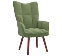 LAPOOH Silla de relajación de Terciopelo Verde Claro, Butacas De Salon, Butacas para Dormitorio, Sillon Tantra, Sillones De Salón, Silla Comedor - 328054