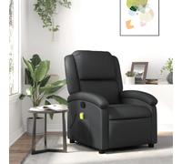 LAPOOH Sillón reclinable de Masaje Cuero auténtico Negro, Sillón De Relax, Sillon Masaje Relax, Sillon Relax Electrico, Hogar Sillon Relax, Sillones Comodos, Sofa Tantra - 371793