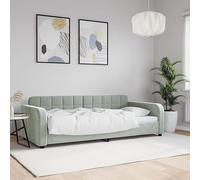 LAPOOH Sofá Cama Terciopelo Gris Claro 90x200 cm, Estructura de Cama, Sofas De Salon, Sofa Relax, Sofa Bed, Base De Cama, Marco De Cama, Somier 354058