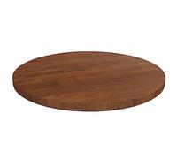LAPOOH Tablero de Mesa Redonda Madera de Roble marrón Oscuro Ø30x1,5cm, Encimera Cocina, Tableros De Madera, Table Salon, Encimera De Madera - 342965
